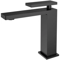 Смеситель для раковины Vincea Dice VBF-2DS1MB без донного клапана, черный матовый