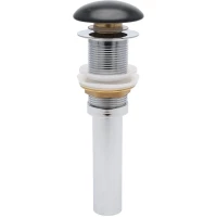 Донный клапан для раковины AQUAme AQM7002-0MB без перелива, черный матовый