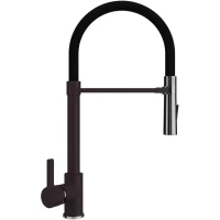 Смеситель для кухни Ulgran UQ-024-06 с гибким изливом, трюфель