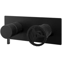 Смеситель для ванны Remer Chrono CH93ZCFP встраиваемый, черный хром матовый