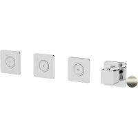 Термостат для ванны Remer Absolute AU99D3PKBXV встраиваемый, нержавеющая сталь