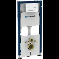 Инсталляция для унитаза Geberit Duofix Delta 51 458.128.11.1 с кнопкой смыва, альпийский белый
