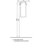 Шкаф одностворчатый подвесной 30,5x81,8 см белый глянец R Акватон Симпл 1A012503SL01R - 2