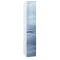 Пенал подвесной голубой мрамор/белый глянец R Marka One Idalgo У73146 - 1