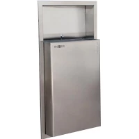 Контейнер для мусора Nofer 14102.S 38л, встраиваемый, нержавеющая сталь