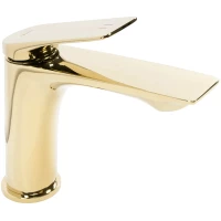 Смеситель для раковины Rea Avalon REA-B1118 без донного клапана, золотой