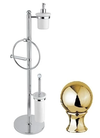 Комплект для туалета золото 24 карат, металл Cezares Olimp OLIMP-WBD-03/24-M