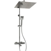 Душевая система 400 мм WasserKRAFT A199.119.141.087.CH Thermo