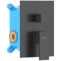 Смеситель ванны Aquatek Либра AQ1646MB встраиваемый, черный матовый