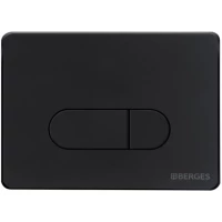 Кнопка смыва Berges Novum D5 040035 для инсталляции, черный матовый