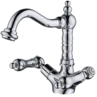 Смеситель для раковины с донным клапаном Caprigo Adria Classic Metal Edition 03M-526-crm 