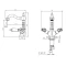 Смеситель для раковины с донным клапаном Caprigo Adria Classic Metal Edition 03M-526-crm  - 2