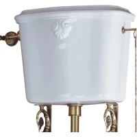 Бачок для унитаза высокий с отверстием для цепочки Migliore Impero 20792 белый