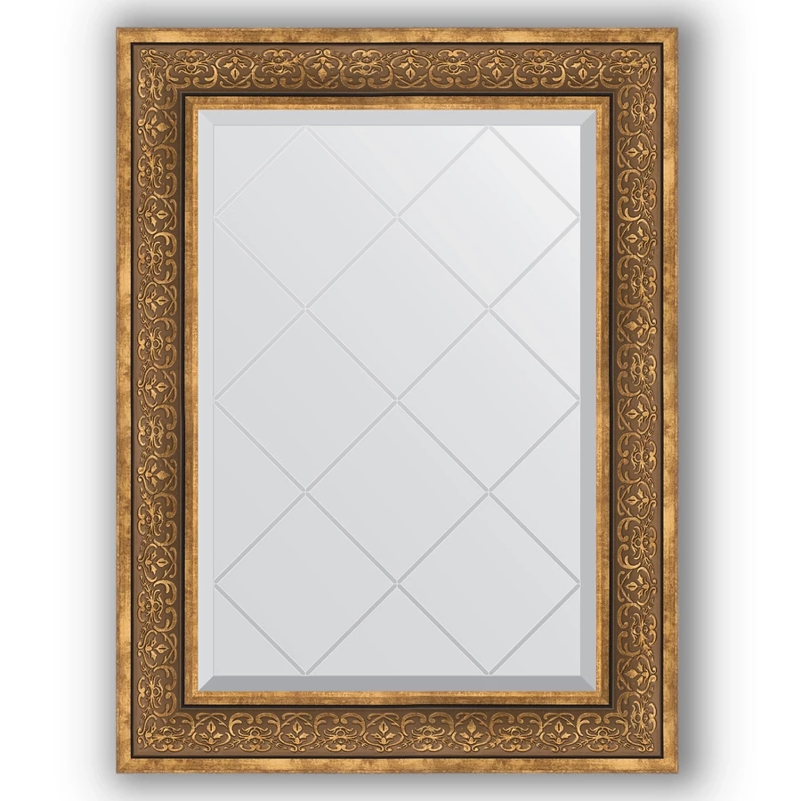 Зеркало 69x91 см вензель бронзовый Evoform Exclusive-G BY 4120