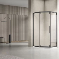 Душевой уголок 100x100 см Vincea Show VSP1-4SH100CLB прозрачное