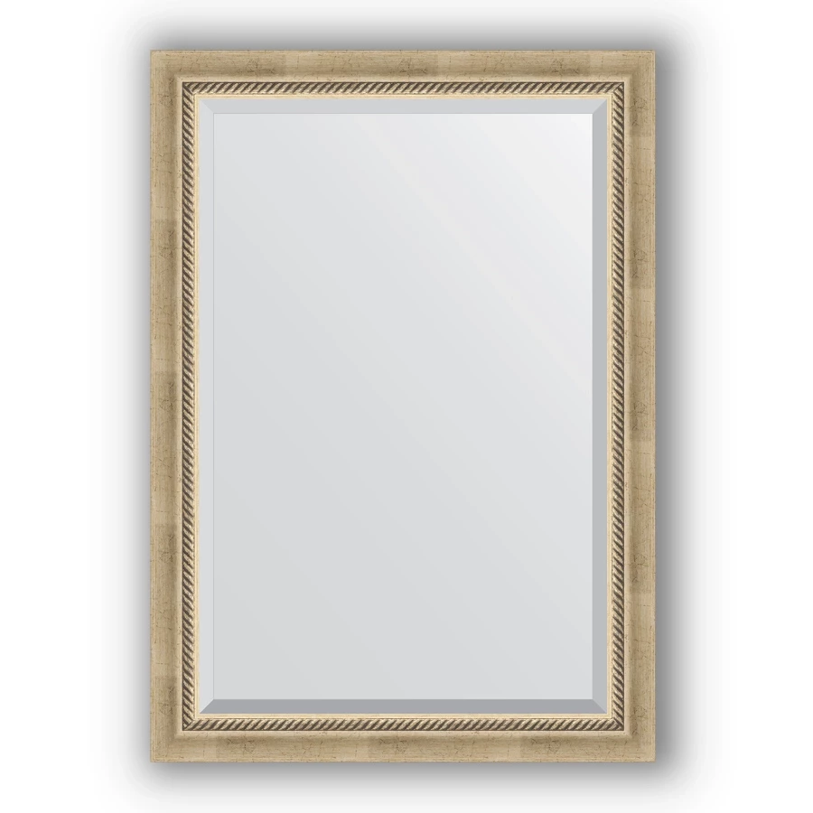 Зеркало 73x103 см состаренное серебро с плетением Evoform Exclusive BY 1192