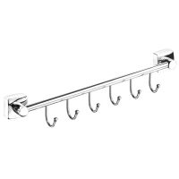 Планка с крючками Fora Keiz K006 для ванны, хром