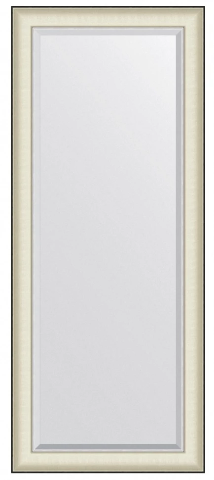 Зеркало 64x154 см белая кожа с хромом Evoform Exclusive BY 7456 зеркало 74x157 см белая кожа с хромом evoform exclusive g by 4571