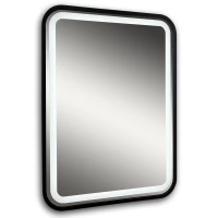Зеркало Silver Mirrors Мальта LED-00002353 60x80 см, с LED-подсветкой, сенсорным выключателем, диммером, черный