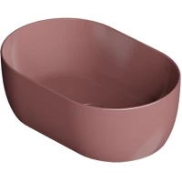 Раковина-чаша Alice Unica 32120197 55x35 см, накладная, табаско глянец