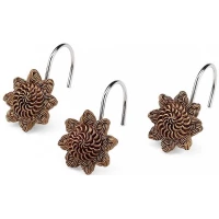 Набор из 12 крючков для шторки Avanti Braided Medallion 11166G