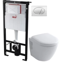 Комплект подвесной унитаз Toto NC CW762Y + VC100N + система инсталляции AlcaPlast AM101/11203:1RUSSETM71