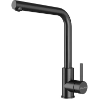 Смеситель для кухни Paulmark Twin Tw213622-GM с подключением к фильтру, вороненая сталь