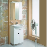 Комплект мебели белый глянец 50,5 см Акватон Панда 1A053701PD010 + 1WH110171 + 1A007402PD01R