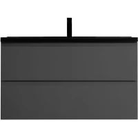 Тумба под раковину Art&Max Bianchi AM-Bianchi-900-2C-SO-GM 90 см, подвесная, серый матовый