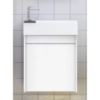 Тумба под раковину Art&Max Family FAMILY-500-1D-SO-BL 50 см R, подвесная, белый глянец