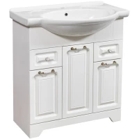 Тумба с раковиной белая ольха 76 см Stella Polar Кармела  SETSP-00000174/1WH110259