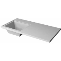 Раковина Stella Polar Мадлен SP-00000465 100,2x48,4 см L, над стиральной машиной, без кронштейнов, белый