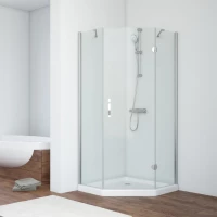 Душевой уголок Vegas Glass AFA-Pen TUR NOVO h1890 90 08 01 R 90x90 см R, профиль хром, стекло прозрачное
