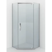 Душевой уголок Alex Baitler AB215-100 98,5x98,5 см, профиль хром, стекло прозрачное