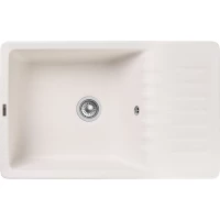 Кухонная мойка GranFest Quarz 72 75,2x47,5 см, белый