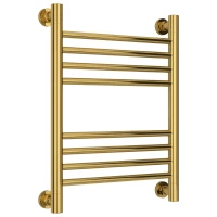 Полотенцесушитель водяной 500x400 перемычка выгнутая золотой Сунержа Богема+ 03-0221-5040