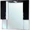 Зеркальный шкаф 101x100 см черный глянец/белый глянец Bellezza Лагуна 4612118000047 - 1
