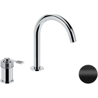 Смеситель для раковины Remer Atelier AL57NO без донного клапана, черный матовый