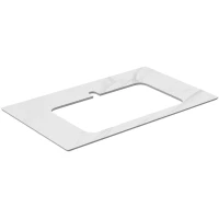 Столешница 80 см белый матовый для раковин встраиваемых сверху Kerama Marazzi Plaza Classic Монте Тиберио PL2.SG507100R\80