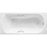 Ванна чугунная Delice Haiti Luxe DLR230636R 150x80 см, с отверстиями под ручки, белый