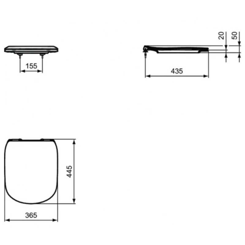 Комплект подвесной унитаз T007901 + T352701 + система инсталляции R020467 + R0108AA Ideal Standard Prosys Tesi T387201R0108AA