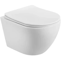 Унитаз подвесной BelBagno Marino BB7026CH-TOR/SC безободковый, торнадо, с сиденьем микролифт, белый