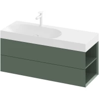 Тумба под раковину Ravak Lite X000001894 120 см R, подвесная, зеленый матовый