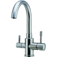 Смеситель для кухни Zorg SZR-1339 с подключением к фильтру, нержавеющая сталь