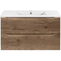Тумба под раковину Vincea Mia Slim VMC-2MC900S1VO 90,1 см, подвесная, дуб винтаж