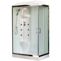 Душевая кабина 120x80x217 см Royal Bath RB8120HP7-WT-CH-L прозрачное