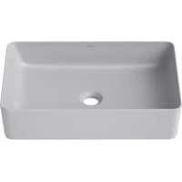 Раковина-чаша Wellsee FreeDom 2.0 323014000 50x34 см, накладная, серый матовый
