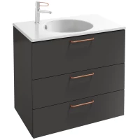 Тумба серый антрацит 80 см Jacob Delafon Odeon Rive Gauche EB2532-R7-N14