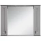 Зеркальный шкаф Misty Лувр П-Лвр03105-1504 105x80 см, с подсветкой, выключателем, серый матовый - 1