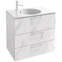 Тумба белый мрамор 80 см Jacob Delafon Odeon Rive Gauche EB2532-R5-NR4